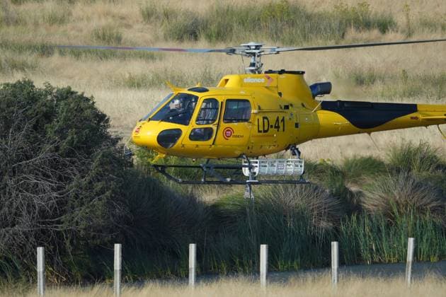 Helicopters help fight fires in San Martin de Valdeiglesias, west of Madrid, Spain, Tuesday, July 28, 2026 Cordon Press 