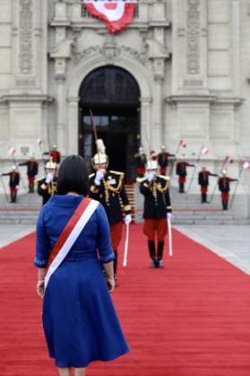 Peru s newly elected President Fujimori s swearing-in ceremony in Lima LIMA, PERU - JULY 28: Peruvian President Keiko Fujimori arrives at the Government Palace following her official presidential inauguration ceremony on July 28, 2026, in Lima, Peru. Klebher Vasquez Anadolu Lima Peru. Editorial use only. Please get in touch for any other usage.  Copyright: x2026xAnadoluxKlebherxVasquezx