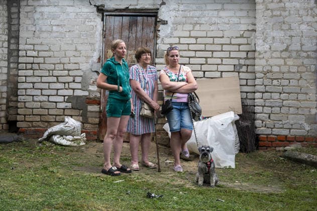 Russian drone attack in Kharkiv KHARKIV, UKRAINE - JULY 28: Russian Shahed type jet-powered UAV struck the roof of a five-story residential building in Kharkiv, Ukraine on July 28, 2026. A fire broke out on the roof, damaging about half of its area. Eight local residents suffered acute stress reactions. In addition, five nearby high-rise buildings were damaged, with windows shattered, as well as private homes and power lines. Serhii Masin Anadolu Kharkiv Ukraine. Editorial use only. Please get in touch for any other usage.  Copyright: x2026xAnadoluxSerhiixMasinx
