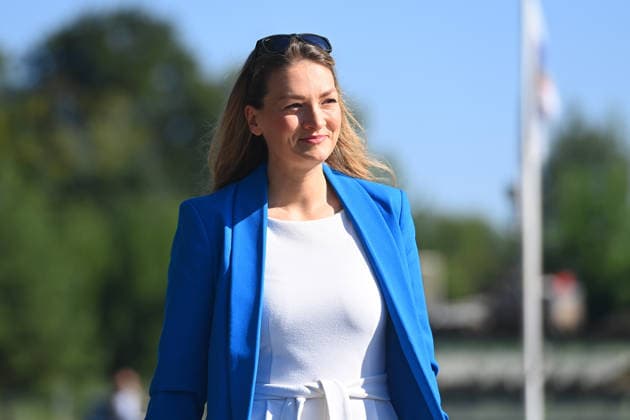 Judith GERLACH (Staatsministerin fuer Gesundheit, Pflege und Praevention), Einzelbild,angeschnittenes Einzelmotiv,Halbfigur,halbe Figur, Das Bayerische Kabinett tagt am 28.07.2026 auf der MS Starnberg auf dem Starnberger See. *** Judith GERLACH, Minister of State for Health, Care, and Prevention; single image, cropped close-up, half-length portrait; The Bavarian Cabinet meets on July 28, 2026, aboard the MS Starnberg on Lake Starnberg
