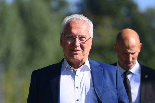 Joachim HERRMANN (Innenminister Bayern), Einzelbild,angeschnittenes Einzelmotiv,Portraet,Portrait,Porträt. Das Bayerische Kabinett tagt am 28.07.2026 auf der MS Starnberg auf dem Starnberger See. *** Joachim HERRMANN, Bavarian Minister of the Interior; single image, cropped close-up, portrait; The Bavarian Cabinet meets on July 28, 2026, aboard the MS Starnberg on Lake Starnberg