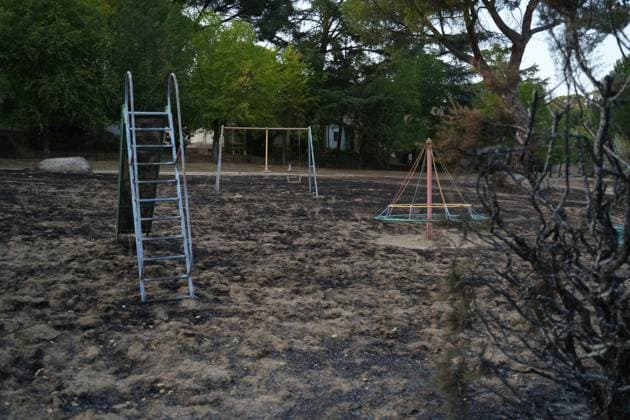 Images of the San Juan Reservoir pier in Madrid devastated by fires, Tuesday, July 28, 2026 Cordon Press 