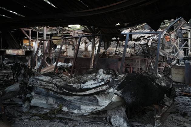 Images of the San Juan Reservoir pier in Madrid devastated by fires, Tuesday, July 28, 2026 Cordon Press 