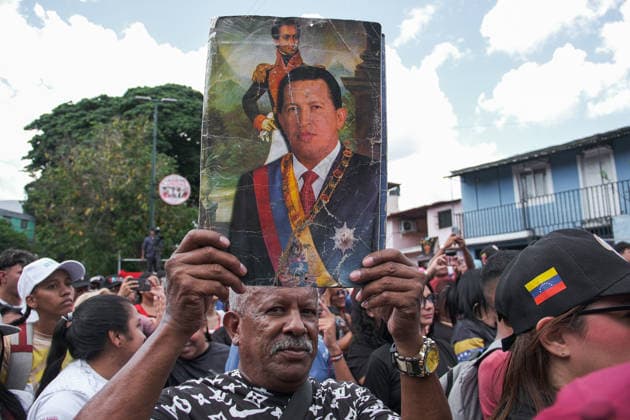 Chavista supporters mark Hugo Chavez s 72nd birth anniversary in Caracas CARACAS, VENEZUELA - JULY 28: Chavista activists and representatives from various state institutions gather at the 23 de Enero housing complex outside the Cuartel de la Montana to commemorate the 72nd birth anniversary of former Venezuelan President Hugo Chavez Frias in Caracas, Venezuela, on July 28, 2026. Caracas Mayor Carmen Melendez and Tachira State Governor Fredy Bernal attended the event. Diko Betancourt Anadolu Caracas Venezuela. Editorial use only. Please get in touch for any other usage.  Copyright: x2026xAnadoluxDikoxBetancourtx