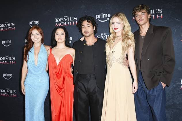 Tommi Rose, Lana Condor, Nico Hiraga, Kathryn Newton, Gavin Casalegno at arrivals for THE DEVIL S MOUTH Premiere, The Culver Theater, Culver City, CA, July 28, 2026. Photo By: Elizabeth Goodenough Everett Collection THE DEVIL S MOUTH Premiere PUBLICATIONXNOTxINxCANxCHNxFRAxITAxJPNxNORxPOLxRUSxESPxUKxUSA