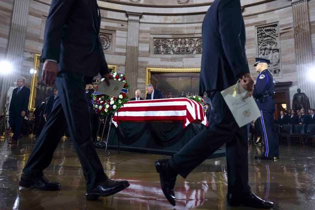 Lindsey Graham Memorial Service in the US Capitol US lawmakers pay their respects at the casket of the late South Carolina Senator Lindsey Graham during a congressional tribute in the rotunda of the US Capitol in Washington, DC, USA, 28 July 2026. Graham died unexpectedly on 11 July at the age of 71 from a tear in his aorta. Credit: CNP AdMedia Washington District of Columbia United States of America EDITORIAL USE ONLY  Copyright: xx CNPx xAdMediax admphotosthree008444