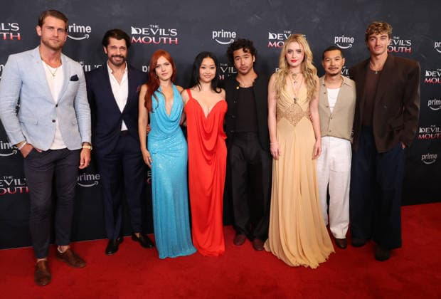 Culver City CA July 28: Harrison Luna, Tommi Rose, Lana Condor, Nico Hiraga, Kathryn Newton, Tayme Thapthimthong, Gavin Casalegno. at Los Angeles Screening Of The Devil s Mouth held at The Culver Theater in Culver City, CA. on July 28, 2026 Credit: AdMedia Culver City USA  - ZUMAa123 20260728_zaa_a123_129 Copyright: xADx