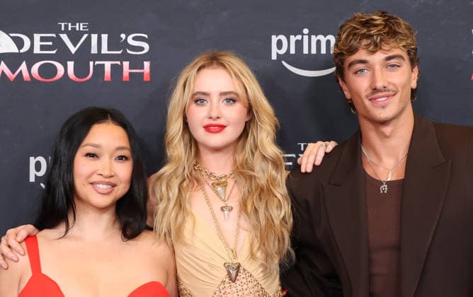 Culver City CA July 28: Lana Condor, Kathryn Newton, Gavin Casalegno. at Los Angeles Screening Of The Devil s Mouth held at The Culver Theater in Culver City, CA. on July 28, 2026 Credit: AdMedia Culver City USA  - ZUMAa123 20260728_zaa_a123_143 Copyright: xADx