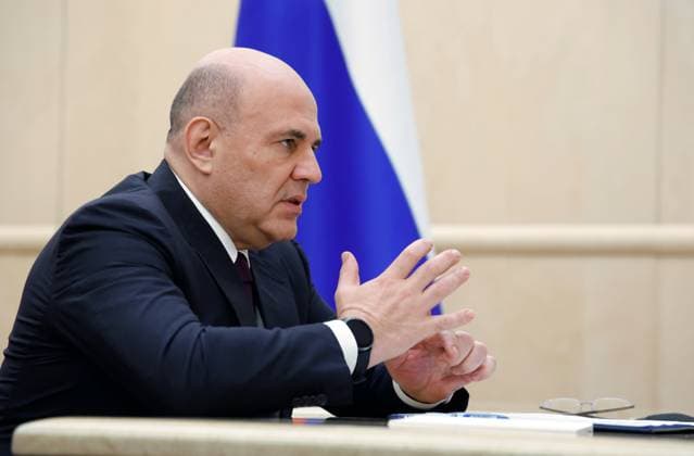 Russia Mishustin 9213383 29.07.2026 Russian Prime Minister Mikhail Mishustin meets with head of the Federal Taxation Service Daniil Yegorov in Moscow, Russia. Dmitry Astakhov Sputnik Moscow Russia  Copyright: xDmitryxAstakhovx