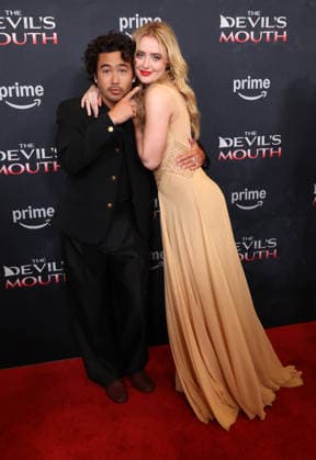 Culver City, CA, July 28: Nico Hiraga, Kathryn Newton at the Los Angeles screening of *The Devil’s Mouth*, held at the Culver Theater in Culver City, CA, on July 28, 2026. Credit: AdMedia 458614 2026 07 28 CA Culver City United States  Copyright: xAdMediax STAR_458614_024