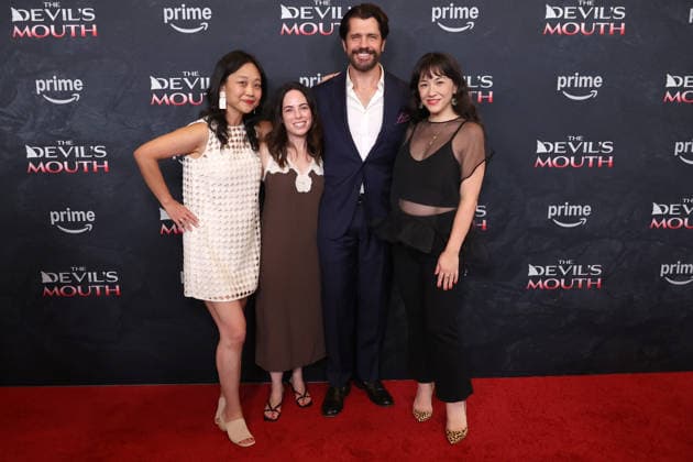 Culver City, CA, July 28: Myung Joh Wesner, Erica Lee, Jeff Wadlow, Aja Gabel at the Los Angeles screening of *The Devil’s Mouth*, held at the Culver Theater in Culver City, CA, on July 28, 2026. Credit: AdMedia 458614 2026 07 28 CA Culver City, United States  Copyright: xAdMediax STAR_458614_046