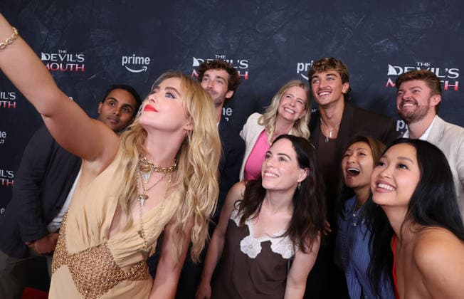 Culver City, CA, July 28: Kathryn Newton, Erica Lee, Erin Westerman, Gavin Casalegno at the Los Angeles screening of *The Devil’s Mouth*, held at the Culver Theater in Culver City, CA, on July 28, 2026. Credit: AdMedia 458614 2026 07 28 CA Culver City United States  Copyright: xAdMediax STAR_458614_049