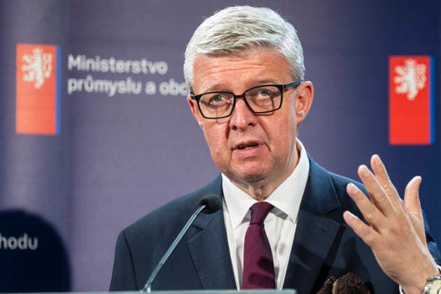 Industry and Trade Minister Karel Havlicek (photo) and state agency CzechTrade head Rudolf Klepacek (not seen) hold press conference on July 29, 2026, to present new state agency CzechBusiness that will be created by merging CzechTrade and CzechInvest. Another topic is overview of ministry s activities for Czech companies in Ukraine. (CTKxPhoto MichalxKamaryt) CTKPhotoP2026072902754  CTKPhotoP2026072902754