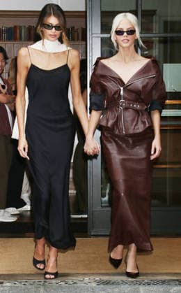 Kaia Gerber and Hayes Warner leaving FX s The Shards press day Featuring: Kaia Gerber and Hayes Warner Where: New York City, New York, United States When: 28 Jul 2026 Credit: Roger Wong INSTARimages EDITORIAL USE ONLY. NOT FOR USE BY NEWSPAPERS BASED IN THE UK. Copyright: xx instar55884987