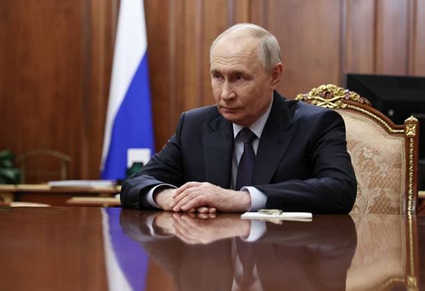 Russia Putin 9213460 29.07.2026 Russian President Vladimir Putin meets with newly appointed Acting Head of the Udmurt Republic Olga Abramova at the Kremlin in Moscow, Russia. Alexander Kazakov Sputnik Moscow Russia  Copyright: xAlexanderxKazakovx