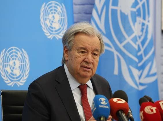 United Nations Secretary-General Antonio Guterres LEFKOSIA, TRNC - JULY 29: United Nations Secretary-General Antonio Guterres holds a press conference after his meeting with Turkish Republic of Northern Cyprus (TRNC) President Tufan Erhurman and Greek Cypriot Leader Nikos Christodoulides at the UN buffer zone compound in Lefkosia, TRNC, on July 29, 2026. Ali Ruhluel Anadolu Nicosia Cyprus. Editorial use only. Please get in touch for any other usage.  Copyright: x2026xAnadoluxAlixRuhluelx