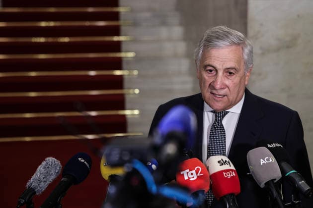 July 29, 2026, Rome, Italia, Italy: Minister of Foreign Affairs and International Cooperation Antonio Tajani during the press briefing before the meeting of the Global Alliance for a Two-State Solution, Rome 29 07 2026 Rome Italy  - ZUMAa289 20260729_zia_a289_028 Copyright: xFrancescoxFotiax xAgfx