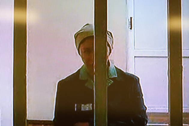 RUSSIA, MOSCOW - JULY 29, 2026: Blogger Yelena Blinovskaya joins, via videolink, a hearing into her sentencing appeal at the Second Court Cassation of General Jurisdiction. In March 2025, Blinovskaya was sentenced to 4 and a half years of prison in a tax evastion and money laundering trial. Alexander Shcherbak TASS  95589310