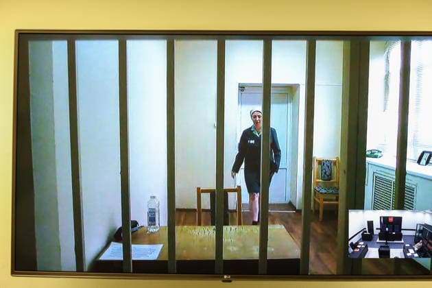 RUSSIA, MOSCOW - JULY 29, 2026: Blogger Yelena Blinovskaya joins, via videolink, a hearing into her sentencing appeal at the Second Court Cassation of General Jurisdiction. In March 2025, Blinovskaya was sentenced to 4 and a half years of prison in a tax evastion and money laundering trial Moscow Russia  - ZUMAt113 20260729_zaa_t113_089 Copyright: xAlexanderxShcherbakx