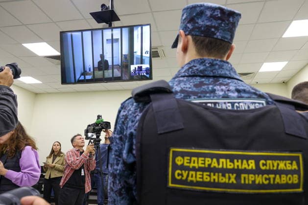 RUSSIA, MOSCOW - JULY 29, 2026: Blogger Yelena Blinovskaya joins, via videolink, a hearing into her sentencing appeal at the Second Court Cassation of General Jurisdiction. In March 2025, Blinovskaya was sentenced to 4 and a half years of prison in a tax evastion and money laundering trial Moscow Russia  - ZUMAt113 20260729_zaa_t113_093 Copyright: xAlexanderxShcherbakx