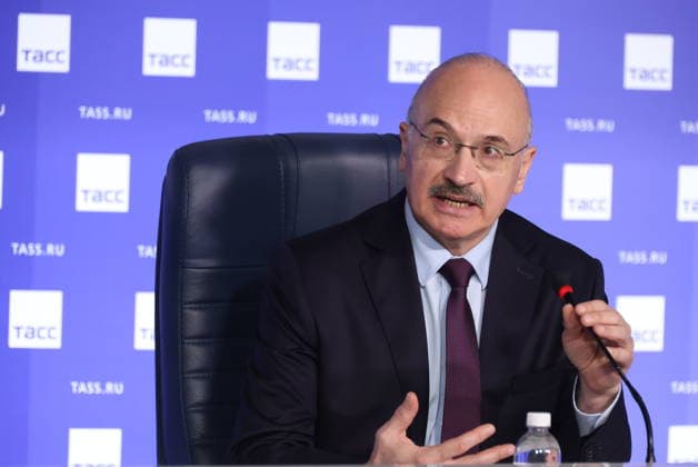 RUSSIA, MOSCOW - JULY 29, 2026: The Chairman of the Russian State Duma for Science and Higher Education, Sergei Kabyshev, during a press conference to discuss work done by committee during the 8th Convocation of the Russian State Duma. Valery Sharifulin TASS  95589366