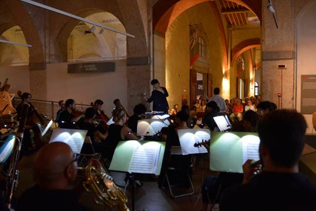 IPA87087013 - Pisa, July 29, 2026 The music and dance series continues at the National Museums of Pisa. At the National Museum of Ancient Ships, Tribute to Mozart by the Orchestra da Camera Fiorentina, featuring soloists Barsali and Del Vecchio. In the photo: A view of the orchestra.  Copyright: xRobertoCappellox xRobertoxCappellox 87087013