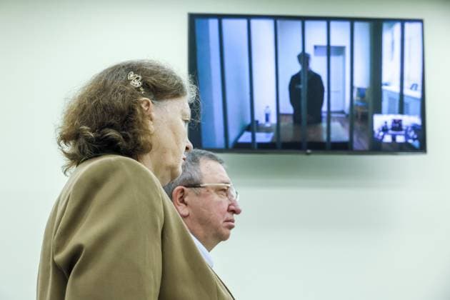 29.07.2026. Russia. Moscow. Elena Blinovskaya s parents during the consideration by the Second Court of Cassation of General Jurisdiction of a complaint against the verdict of blogger Elena Blinovskaya. In March 2025, a court sentenced Blinovskaya to 4.5 years in a penal colony in a case of large-scale tax evasion and money laundering. Alexey Belkin NEWS.ru BelkinxAlexey
