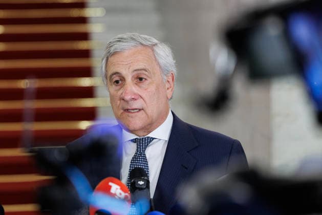 July 29, 2026, Rome, Italia, Italy: Joint statement by the Minister of Foreign Affairs and International Cooperation Antonio Tajani and the Foreign Minister of the Palestinian Authority Varsen Aghabekia at the end of the meeting of the Global Alliance for the Two-State Solution, Rome 29 07 2026 Rome Italy  - ZUMAa289 20260729_zia_a289_043 Copyright: xFrancescoxFotiax xAgfx