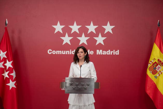 Ayuso Chairs an Extraordinary Meeting of the Governing Council of the Community of Madrid Focused on the Wildfires The president of the Community of Madrid, Isabel Díaz Ayuso, during an extraordinary meeting of the Governing Council of the Community of Madrid at the Real Casa de Correos on July 29, 2026, in Madrid, Spain. The meeting, convened on an extraordinary basis, aims to assess the situation and determine actions focused on the recovery of the municipalities affected by the major fire in the Sierra Oeste. JULY 29, 2026 Fernando Sá Madrid, Madrid, Spain  Copyright: xFernandoxSanchezx 7693815