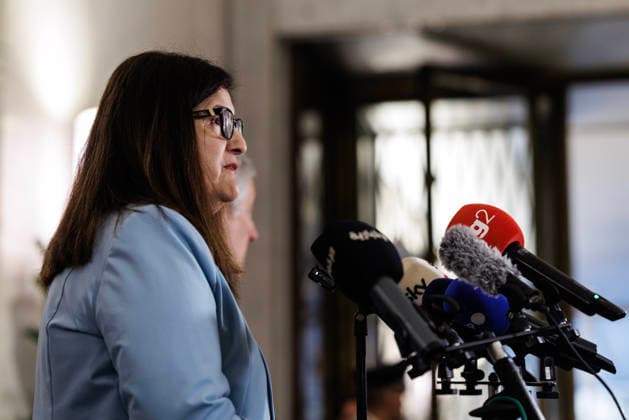 July 29, 2026, Rome, Italia, Italy: Joint statement by the Minister of Foreign Affairs and International Cooperation Antonio Tajani and the Foreign Minister of the Palestinian Authority Varsen Aghabekia at the end of the meeting of the Global Alliance for the Two-State Solution, Rome 29 07 2026 Rome Italy  - ZUMAa289 20260729_zia_a289_047 Copyright: xFrancescoxFotiax xAgfx
