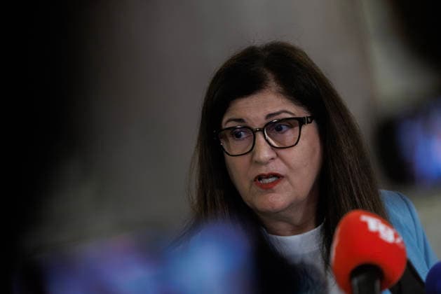 July 29, 2026, Rome, Italia, Italy: Joint statement by the Minister of Foreign Affairs and International Cooperation Antonio Tajani and the Foreign Minister of the Palestinian Authority Varsen Aghabekia at the end of the meeting of the Global Alliance for the Two-State Solution, Rome 29 07 2026 Rome Italy  - ZUMAa289 20260729_zia_a289_048 Copyright: xFrancescoxFotiax xAgfx