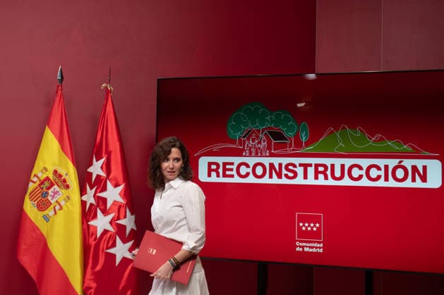 Ayuso Chairs an Extraordinary Meeting of the Governing Council of the Community of Madrid Focused on the Wildfires The president of the Community of Madrid, Isabel Díaz Ayuso, during an extraordinary meeting of the Governing Council of the Community of Madrid at the Real Casa de Correos on July 29, 2026, in Madrid, Spain. The meeting, convened on an extraordinary basis, aims to assess the situation and determine actions focused on the recovery of the municipalities affected by the major fire in the Sierra Oeste. JULY 29, 2026 Fernando Sá Madrid, Madrid, Spain  Copyright: xFernandoxSanchezx 7693814