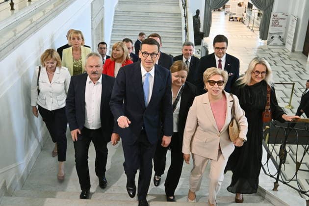 RECORD DATE NOT STATED 29.07.2026 WARSZAWA SEJM RP POSIEDZENIE SEJMU DZIEN PIERWSZY Warsaw, The 30th sitting of the Sejm of the Republic of Poland. Day 1 - Polish Parliament N Z MATEUSZ MORAWIECKI KLUB PARLAMENTARNY ROZWOJ PLUS STOWARZYSZENIE NOWY KLUB W SEJMIE POSLANKI POSLOWIE CZLONKOWIE FOT DAMIAN BURZYKOWSKI NEWSPIX.PL NEWSPIX.PL --- newspix.pl 
