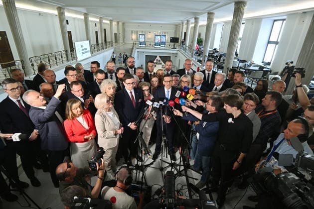 RECORD DATE NOT STATED 29.07.2026 WARSZAWA SEJM RP POSIEDZENIE SEJMU DZIEN PIERWSZY Warsaw, The 30th sitting of the Sejm of the Republic of Poland. Day 1 - Polish Parliament N Z MATEUSZ MORAWIECKI KLUB PARLAMENTARNY ROZWOJ PLUS STOWARZYSZENIE NOWY KLUB W SEJMIE POSLANKI POSLOWIE CZLONKOWIE FOT DAMIAN BURZYKOWSKI NEWSPIX.PL NEWSPIX.PL --- newspix.pl 