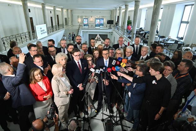 RECORD DATE NOT STATED 29.07.2026 WARSZAWA SEJM RP POSIEDZENIE SEJMU DZIEN PIERWSZY Warsaw, The 30th sitting of the Sejm of the Republic of Poland. Day 1 - Polish Parliament N Z MATEUSZ MORAWIECKI KLUB PARLAMENTARNY ROZWOJ PLUS STOWARZYSZENIE NOWY KLUB W SEJMIE POSLANKI POSLOWIE CZLONKOWIE FOT DAMIAN BURZYKOWSKI NEWSPIX.PL NEWSPIX.PL --- newspix.pl 