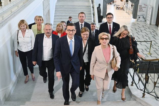 RECORD DATE NOT STATED 29.07.2026 WARSZAWA SEJM RP POSIEDZENIE SEJMU DZIEN PIERWSZY Warsaw, The 30th sitting of the Sejm of the Republic of Poland. Day 1 - Polish Parliament N Z MATEUSZ MORAWIECKI KLUB PARLAMENTARNY ROZWOJ PLUS STOWARZYSZENIE NOWY KLUB W SEJMIE POSLANKI POSLOWIE CZLONKOWIE FOT DAMIAN BURZYKOWSKI NEWSPIX.PL NEWSPIX.PL --- newspix.pl 