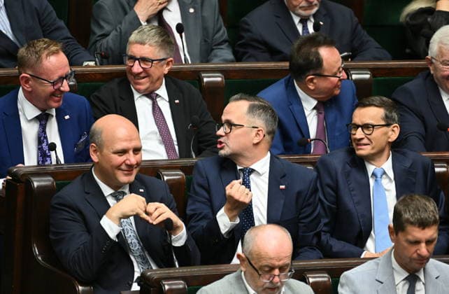 RECORD DATE NOT STATED 29.07.2026 WARSZAWA SEJM RP POSIEDZENIE SEJMU DZIEN PIERWSZY Warsaw, The 30th sitting of the Sejm of the Republic of Poland. Day 1 - Polish Parliament N Z MATEUSZ MORAWIECKI MARCIN HORALA SZYMON SZYNKOWSKI ROBERT TELUS KLUB PARLAMENTARNY ROZWOJ PLUS STOWARZYSZENIE NOWY KLUB W SEJMIE POSLANKI POSLOWIE CZLONKOWIE FOT DAMIAN BURZYKOWSKI NEWSPIX.PL NEWSPIX.PL --- newspix.pl 