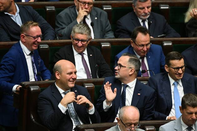 RECORD DATE NOT STATED 29.07.2026 WARSZAWA SEJM RP POSIEDZENIE SEJMU DZIEN PIERWSZY Warsaw, The 30th sitting of the Sejm of the Republic of Poland. Day 1 - Polish Parliament N Z MATEUSZ MORAWIECKI MARCIN HORALA SZYMON SZYNKOWSKI ROBERT TELUS KLUB PARLAMENTARNY ROZWOJ PLUS STOWARZYSZENIE NOWY KLUB W SEJMIE POSLANKI POSLOWIE CZLONKOWIE FOT DAMIAN BURZYKOWSKI NEWSPIX.PL NEWSPIX.PL --- newspix.pl 