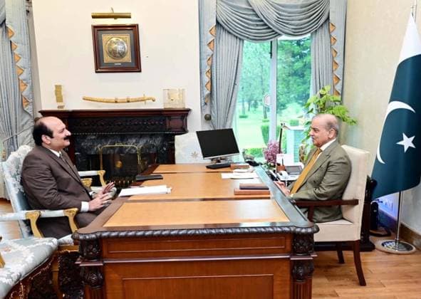 July 29, 2026, Pakistan: Prime Minister Muhammad Shehbaz Sharif Meets with Rana Mashhood Ahmad Khan, Chairman PM s Youth Program, in Islamabad. Pakistan  - ZUMAas3_ 20260729_zaf_as3_009 Copyright: xPPIx