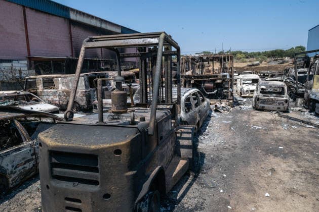 July 29, 2026, Madrid, Madrid, Spain: The devastating Sierra Oeste wildfire has scorched around 34,000 hectares (approx. 84,000 acres) in the Community of Madrid, severely hitting the municipalities of ChapineroÂ­a and Navas del Rey. Madrid Spain - ZUMAd308 20260729_zsp_d308_024 Copyright: xJuanxCarlosxLucasx