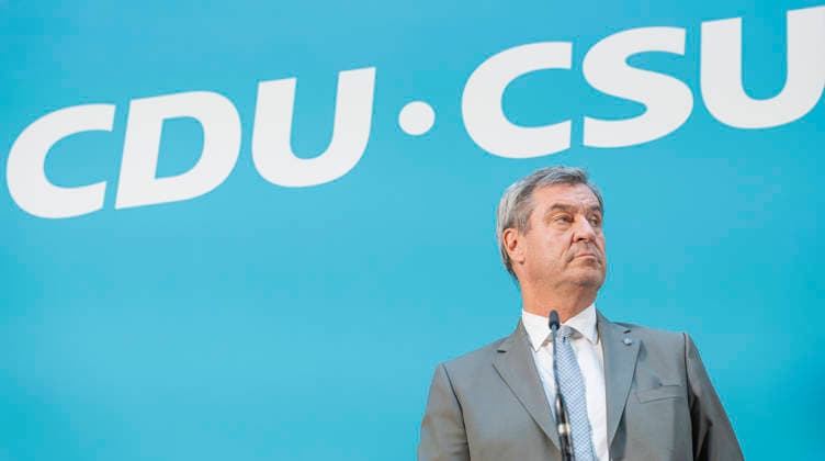 Markus Söder EUR, Deutschland, Berlin: 29.07.2026: Markus Söder (CSU) Ministerpäsident des Freistaates Bayern,während der Pressekonferenz nach der Fraktionssitzung. *** Markus Söder, EUR, Germany, Berlin, July 29, 2026 Markus Söder, CSU Minister-President of the Free State of Bavaria, during the press conference following the parliamentary group meeting