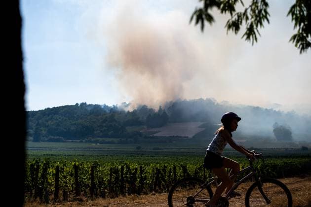 Forest Fire in Marsannay-la-Côte, July 29, 2026 PHOTOPQR LE BIEN PUBLIC Emma BUONCRISTIANI Marsannay-la-Côte July 29, 2026 Fire, forest fire in Marsannay-la-Côte, also near Couchey, on July 29, 2026 July 29, 2026 Marsannay-la-Côte, Côte-d’Or department, France Fire, forest fire in Marsannay-la-Côte Marsannay-la-Côte, Côte-d’Or, Burgundy, France  Copyright: xPHOTOPQR LExBIENxPUBLIC MAXPPPxEmmaxBUONCRISTIANIx 20260729BPU7994 20260729BPU7994
