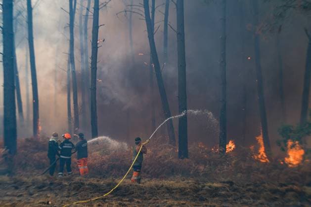 FIRE IN GIRONDE PHOTOPQR LE PARISIEN Olivier Corsan Lège-Cap-Ferret July 29, 2026 Lège-Cap-Ferret, Gironde, France, July 29, 2026 Firefighters battled all day in Sector 21 of Lège Cap Ferret against flare-ups from the Gironde fire, supported by members of the public GIRONDE FIRE July 29, 2026 Lège Cap Ferret, Gironde, France Firefighters battled all day in Sector 21 of Lège Cap Ferret against flare-ups from the Gironde fire, supported by members of the public Local Caption GIRONDE FIRE Lège Cap Ferret Gironde France  Copyright: xPHOTOPQR LExPARISIEN MAXPPPxOlivierxCorsanx 20260729LPA8065 20260729LPA8065