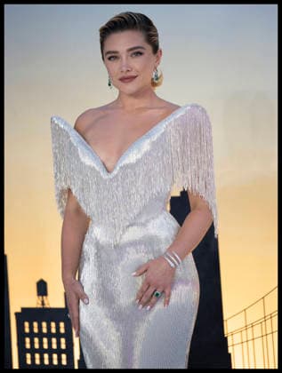 . 29 07 2026. London, United Kingdom. Actress Florence Pugh arriving at the Spider-Man : Brand New Day premiere in London.  xStephenxLockx xi-Imagesx IIM-26926-0033