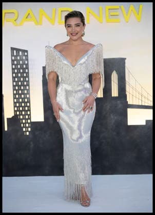 . 29 07 2026. London, United Kingdom. Actress Florence Pugh arriving at the Spider-Man : Brand New Day premiere in London.  xStephenxLockx xi-Imagesx IIM-26926-0039
