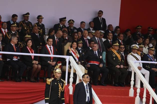 Keiko Fujimori presided over the grand civic military parade in her first official ceremony as president LIMA, PERU - JULY 29, 2026 President of Peru Keiko Fujimori arrives at the civic-military parade ceremony marking the 205th anniversary of Peru s Independence on July 29, 2026, in Lima, Peru. One day after taking office as President of the Republic, President Keiko Fujimori attended the civic-military event, where members of the Armed Forces, the National Police, and various civilian delegations took part in the parade, one of the most important official ceremonial events on Peru s national calendar. Klebher Vasquez Anadolu Lima Peru. Editorial use only. Please get in touch for any other usage.  Copyright: x2026xAnadoluxKlebherxVasquezx