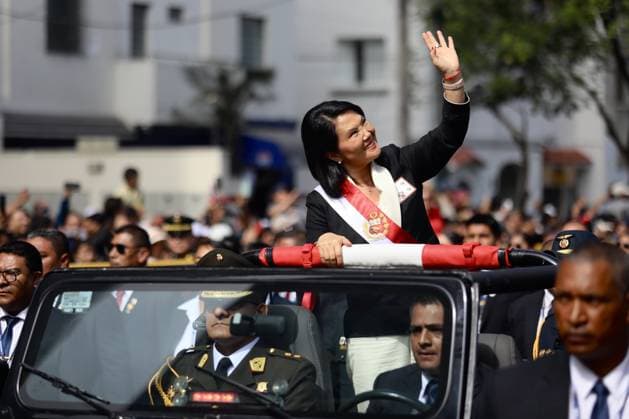Keiko Fujimori presided over the grand civic military parade in her first official ceremony as president LIMA, PERU - JULY 29: Peruvian President Keiko Fujimori arrives at the civic-military parade marking the 205th anniversary of Peru s Independence in Lima, Peru, on July 29, 2026. One day after taking office, Fujimori attends the ceremony, where members of the Armed Forces, the National Police, and civilian delegations participate in one of the country s most important official national celebrations. Klebher Vasquez Anadolu Lima Peru. Editorial use only. Please get in touch for any other usage.  Copyright: x2026xAnadoluxKlebherxVasquezx