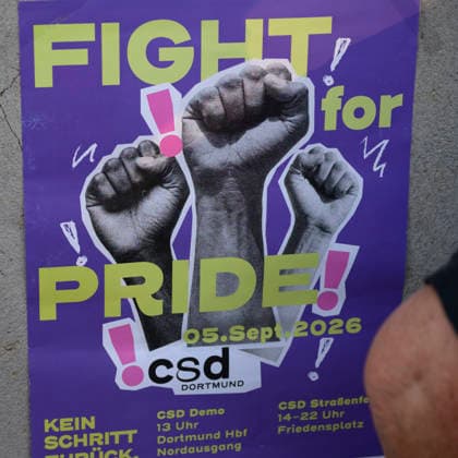 Berlin, Anschlag auf den Christopher Street Day, Mahnwache in Dortmund auf dem Friedensplatz 29.07.2026, Mahnwache slado, 29.07.2026 CSD Aufruf zum CSD Dortmund Dortmund Friedensplatz Dortmund NRW Deutschland *** July 29, 2026, Slado Vigil, July 29, 2026 CSD Call to Action for CSD Dortmund, Dortmund Friedensplatz, Dortmund, North Rhine-Westphalia, Germany
