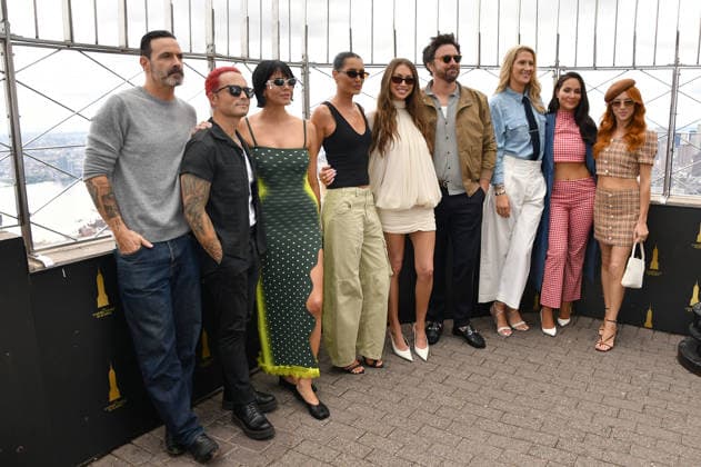 NEW YORK, NY - JULY 29: Rob Evors, Nick Martin, Katie Maloney, Kristina Kelly, Stassi Schroeder, Beau Clark, Taylor Donohue, Taylor Strecker and Georgianna Aubin at The Empire State Building to promote the premiere of the new reality series House of Stassi on Freeform and Hulu in New York City on July 29, 2026. Copyright: xmpi099 MediaPunchx
