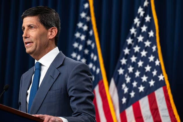 Chairman of the Federal Reserve Kevin Warsh speaks at a press conference at the Federal Reserve in Washington, DC on Wednesday, July 29, 2026. The Federal Reserve announced they will hold rates steady, but three officials dissented in a fractured vote.  WAP20260729003 ANNABELLExGORDON